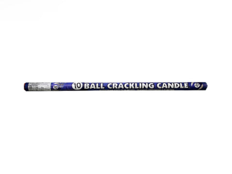 10 BALL CRACKLING ROMAN CANDLE BRICK OF 12 PCS